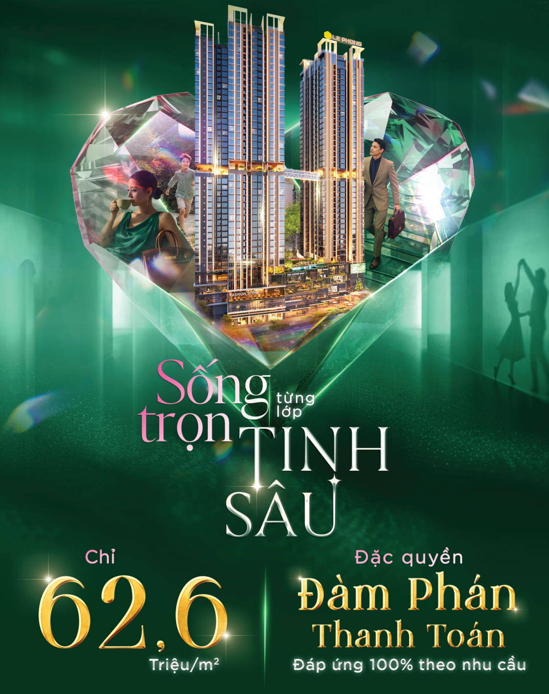 The Emerald Boulevard giá bán 62,6 triệu/m2 đàm phán thanh toán