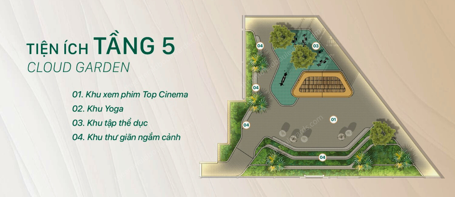 Tiện ích The Emerald Garden View_tầng 5