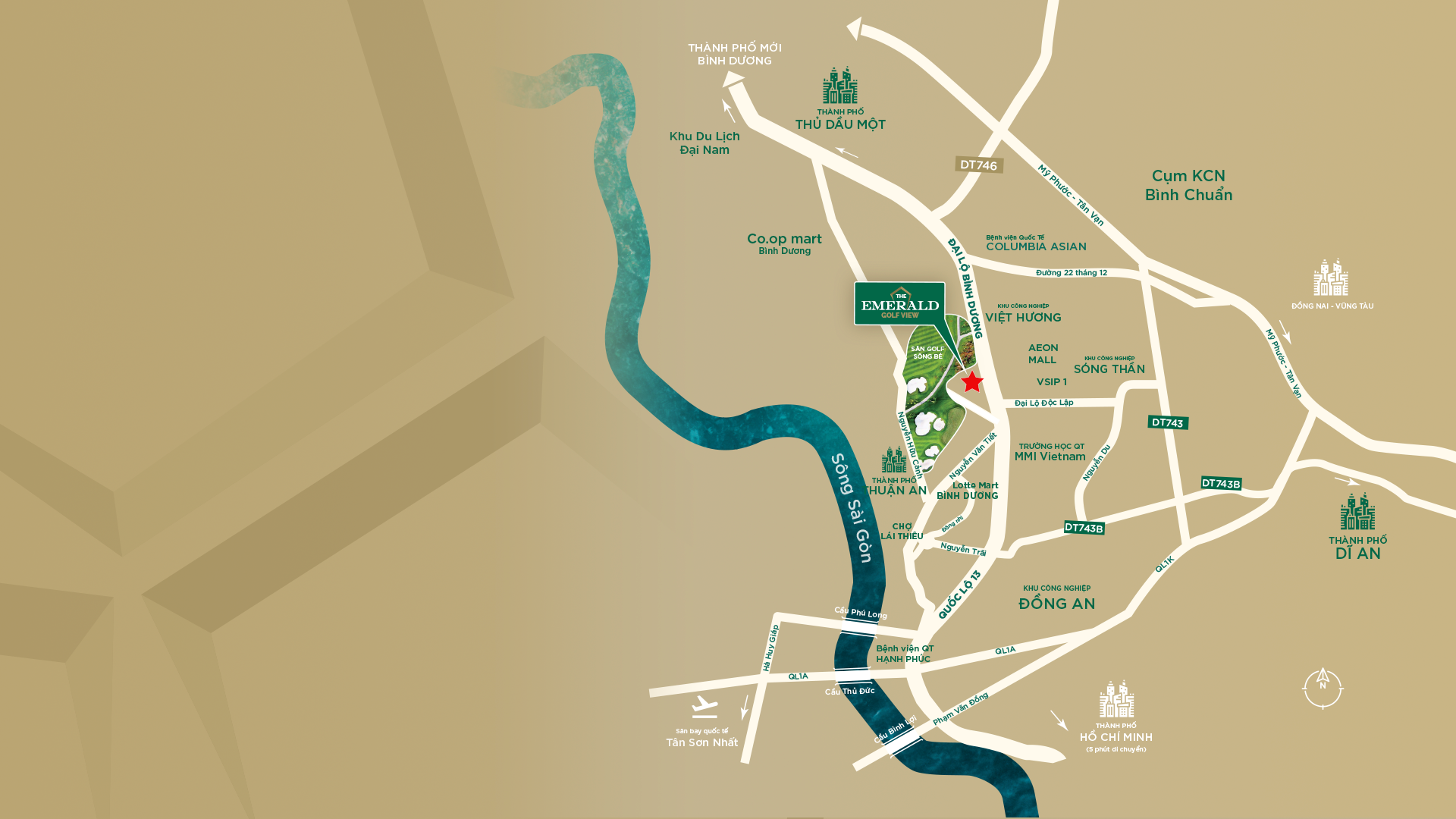 Vị Trí The Emerald Boulevards